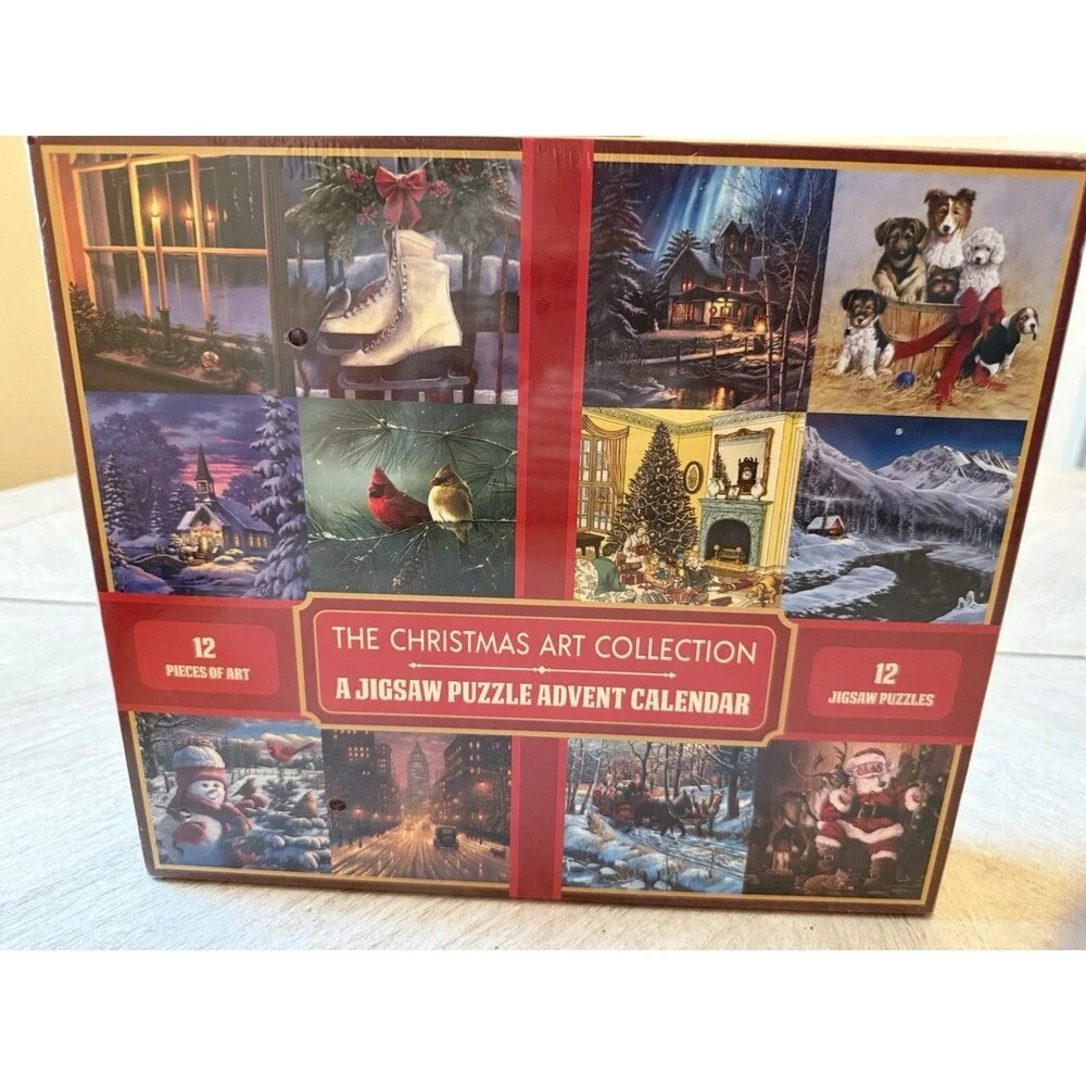 Mindmade Puzzle Advent Calendar 12x100pc Christmas Art Jigsaw Set‎ New